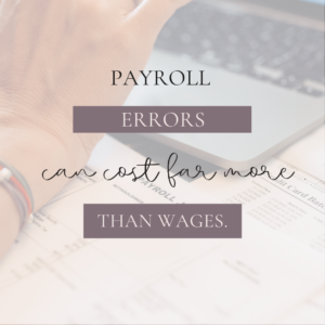 Payroll errors and the IRS small business