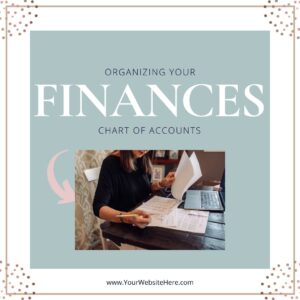 Organizing your finances chart of accounts